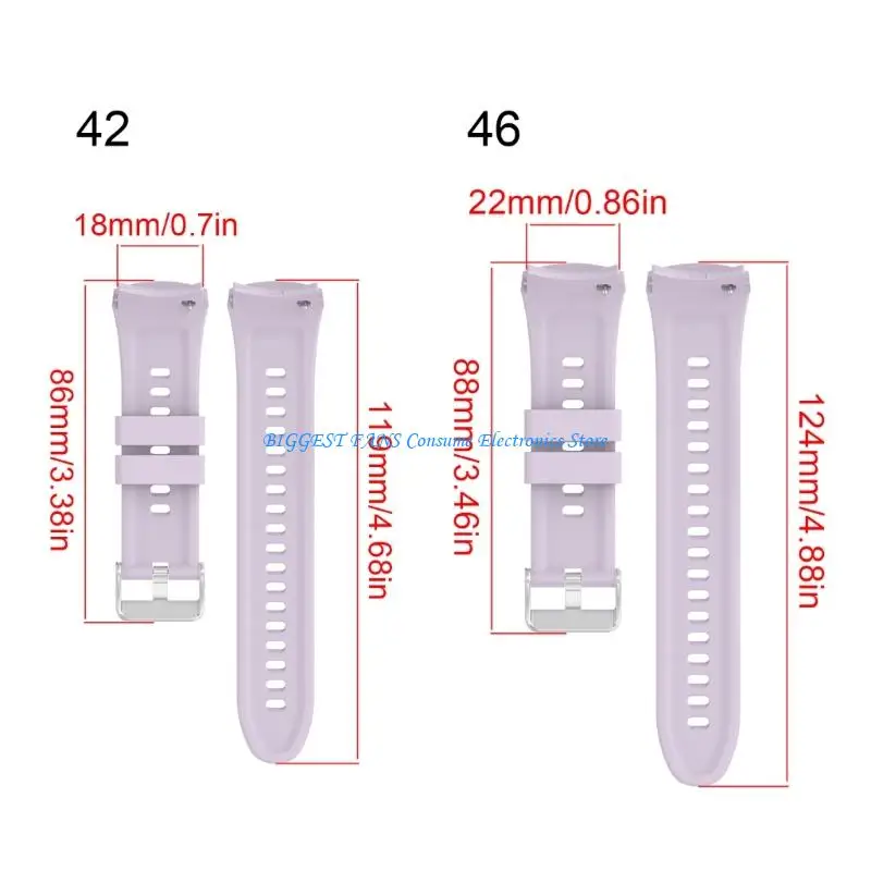 Accesorio banda reloj silicona ajuste Ninguna superficie alérgica resistente calor para dispositivo