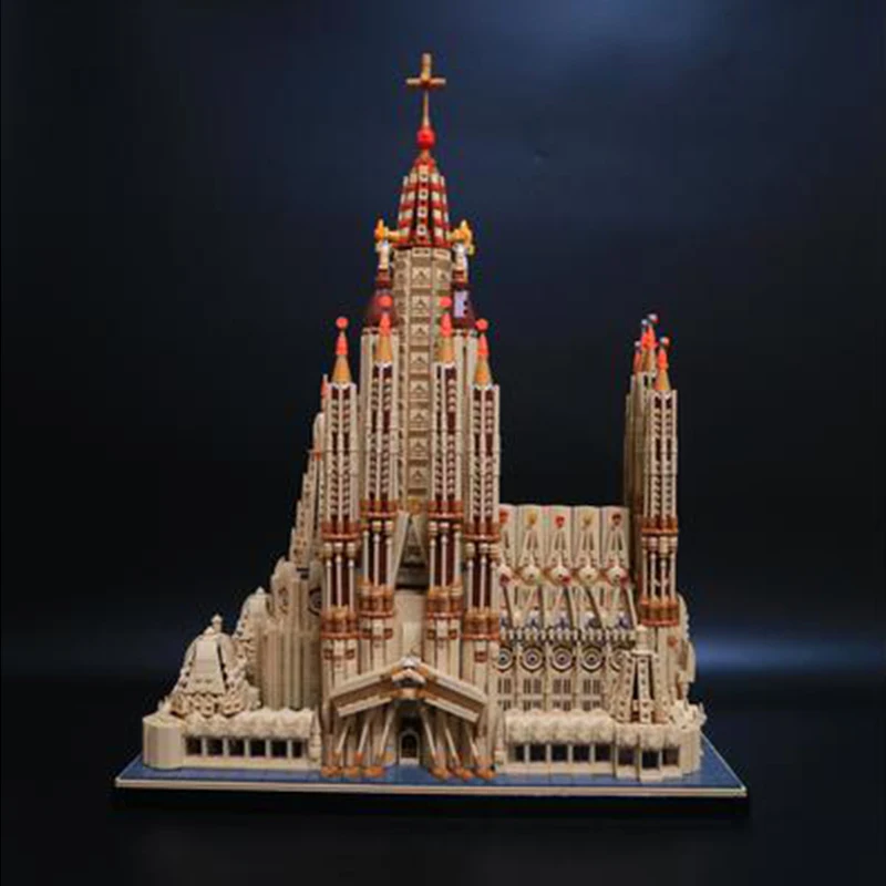 Barcelona Sagrada Familia MOC-65795 piccoli blocchi di assemblaggio di particelle giocattoli modello di costruzione
