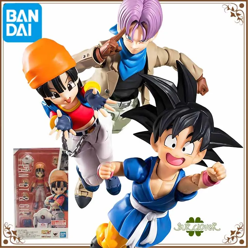 

Bandai Original SHF Dragon Ball SON GOKO-GT PAN-GT JILL Anime Action Figures Toys For Boys /Girls /Kids /Christmas Gift