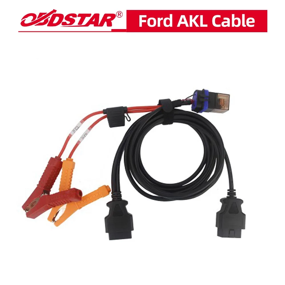 

OBDSTAR for Ford AKL Cable for FORD /LINCOLN / MUSTANG All Keys Lost Programming for X300 DP Plus/ X300 PRO4/ X300 DP Key Master