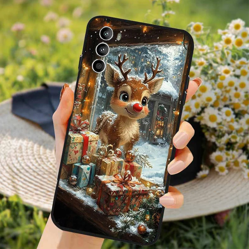 

Phone Case For Moto G85 G55 G05 G14 G75 G31 G50 G52 G60 G13 G32 G84 G54 G53 G72 G24 Power Christmas Art