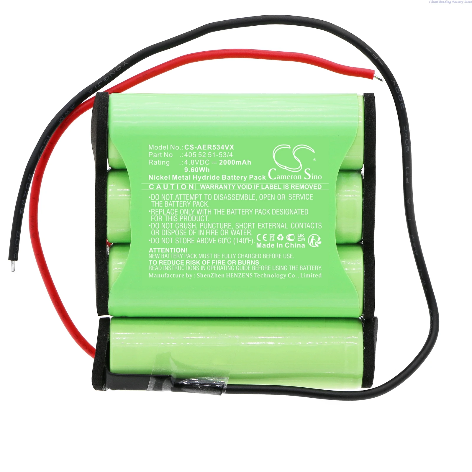 Cameron Sino 4.8V 2000mAh Vacuum Cleancer Battery 405 52 51-53/4 for AEG Rapido, ErgoRapido +Tool