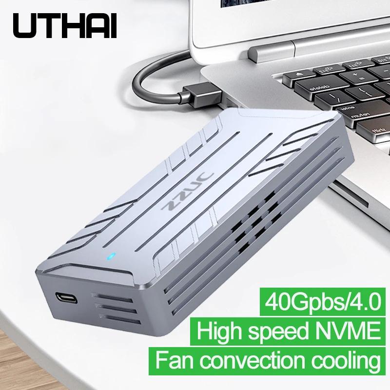 

UTHAI NVME коробка для жесткого диска из алюминиевого сплава для планшетного компьютера 4T расширение M2 SSD твердотельный мобильный диск 40G