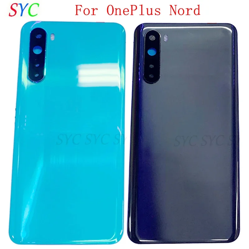 

Back Door Battery Cover Housing Case For OnePlus Nord Rear Cover with Camera Lens Logo Repair Parts