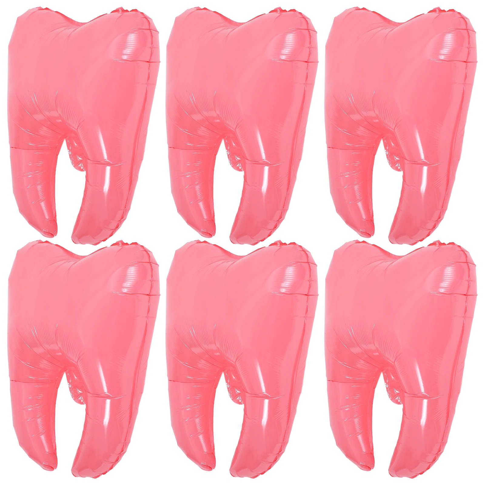 

6Pcs Teeth Balloons Cute Cartoon Tooth Party Decor for Shower Birthday Party Decoration Inflatable Balloon Supplies