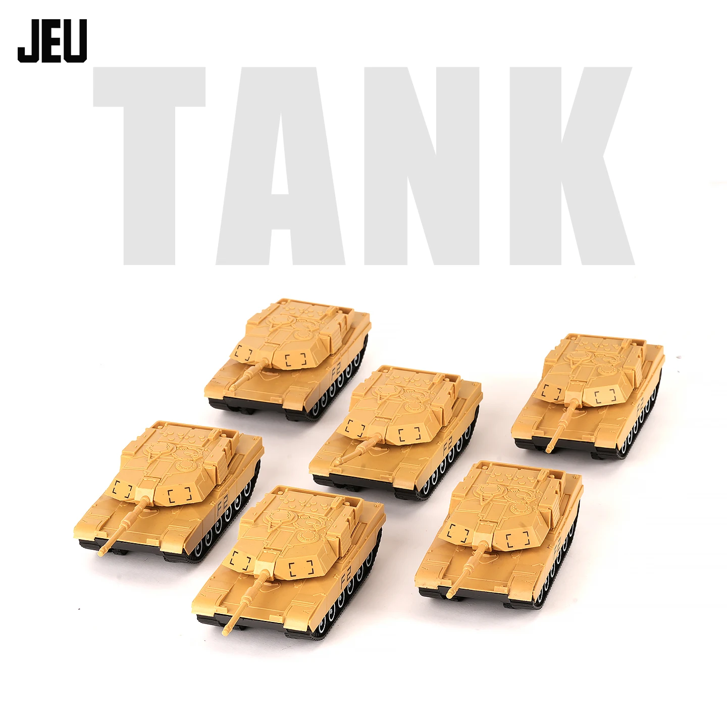ViiKONDO Army Men Toy Military Wargame Accessories M1A2 Tank Model Tabletop Wargaming Battlefield Diorama Pullback Vehicle 6pc