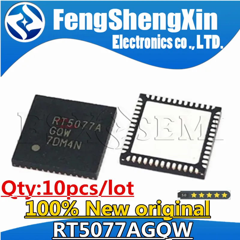 10pcs New RT5077AGQW RT5077A QFN Chips