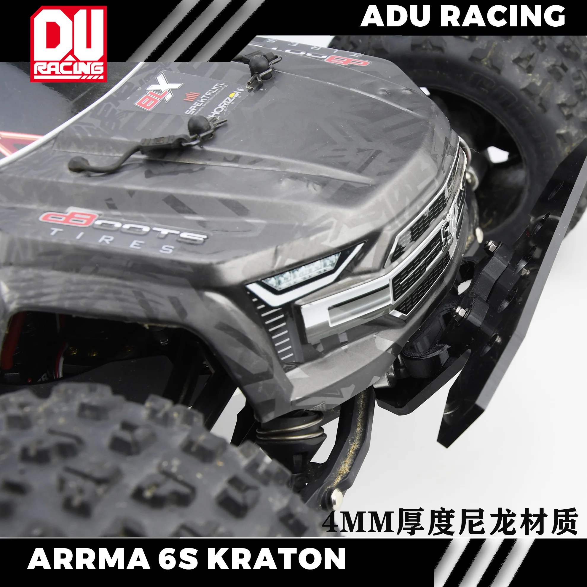 アドゥレース用フロントバンパー,arrma 6s kraton用ナイロンアウトボード,アウトフライ