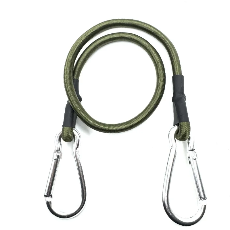1/5 Stück Klettergurt mit elastischem Seil, Metallschnalle, elastisches Band, Zelt-Aufhängeseil, 8mm Outdoor-Camping-Wäscheleine, Gepäckgurt – Detail 8