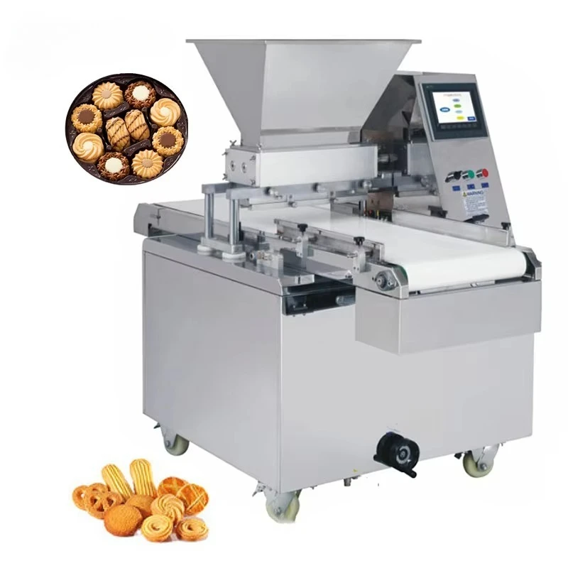 FOODLINE Customized Electrical Biscuit Making Fortune Cookie Machine for Sale Chocolate Stuffed Butter Cookie Machine