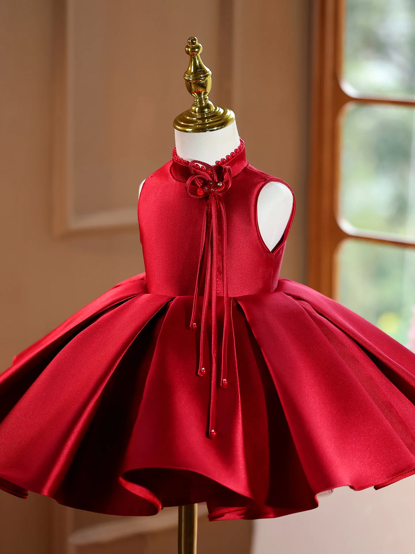 New Children Elegant Wedding Host Perforamnce Dress Girls Cute Birthday Party Princess Ball Gown g431