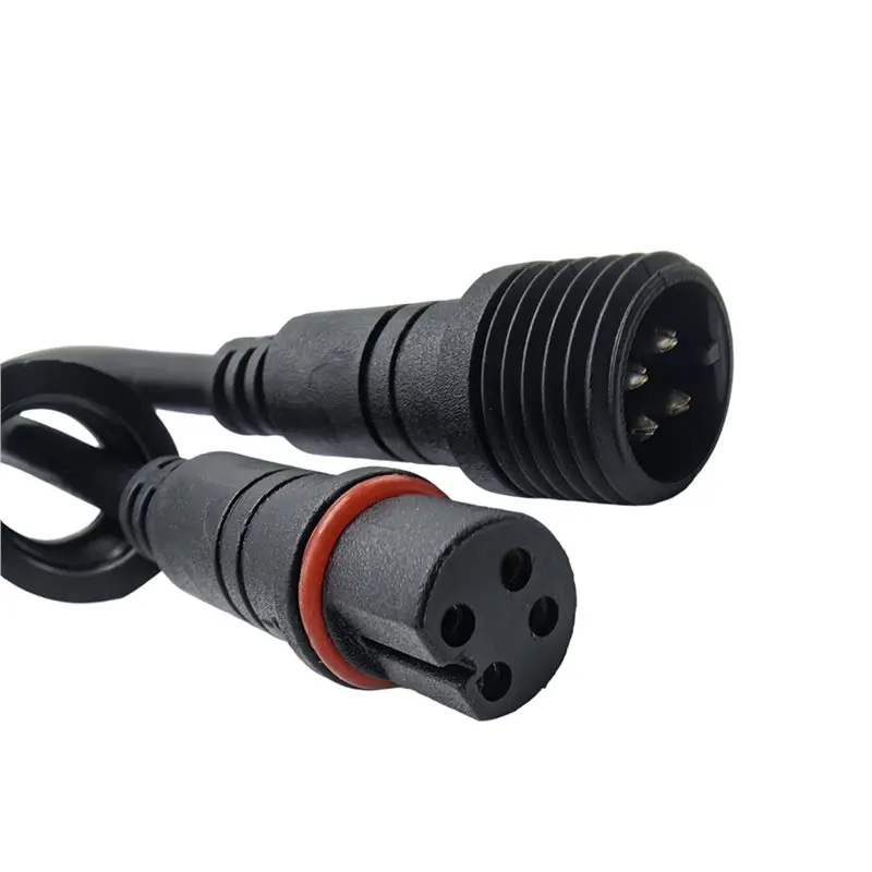 5Pcs 10FT Extension Cable For Govee Outdoor Flood Lights And Spot Lights,Waterproof 4Pin Extension Cord For Govee H7057-ABHG