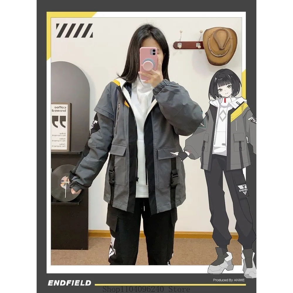 

Аркнайтс: Эндминистратор Одежда в стиле аниме, костюм, ветровка, свитер, короткая юбка, аксессуар для студентов, подарок для фанатов