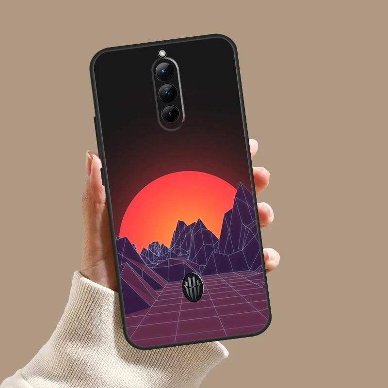 80S Vaporwave Retro Synthwave Sunset Case For ZTE Nubia Red Magic 8 8S 9 Pro Plus RedMagic 6 7 6S 7S Pro 5G 5S 6R Cover Coque