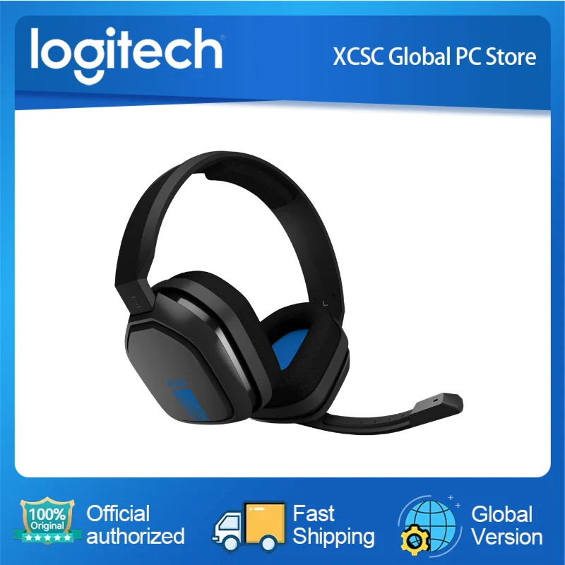 

Original Logitech Astro A10 Wired Headphone Esports Headphoes with Microphone Gaming Earphone for PS4 Xbox/One and PC