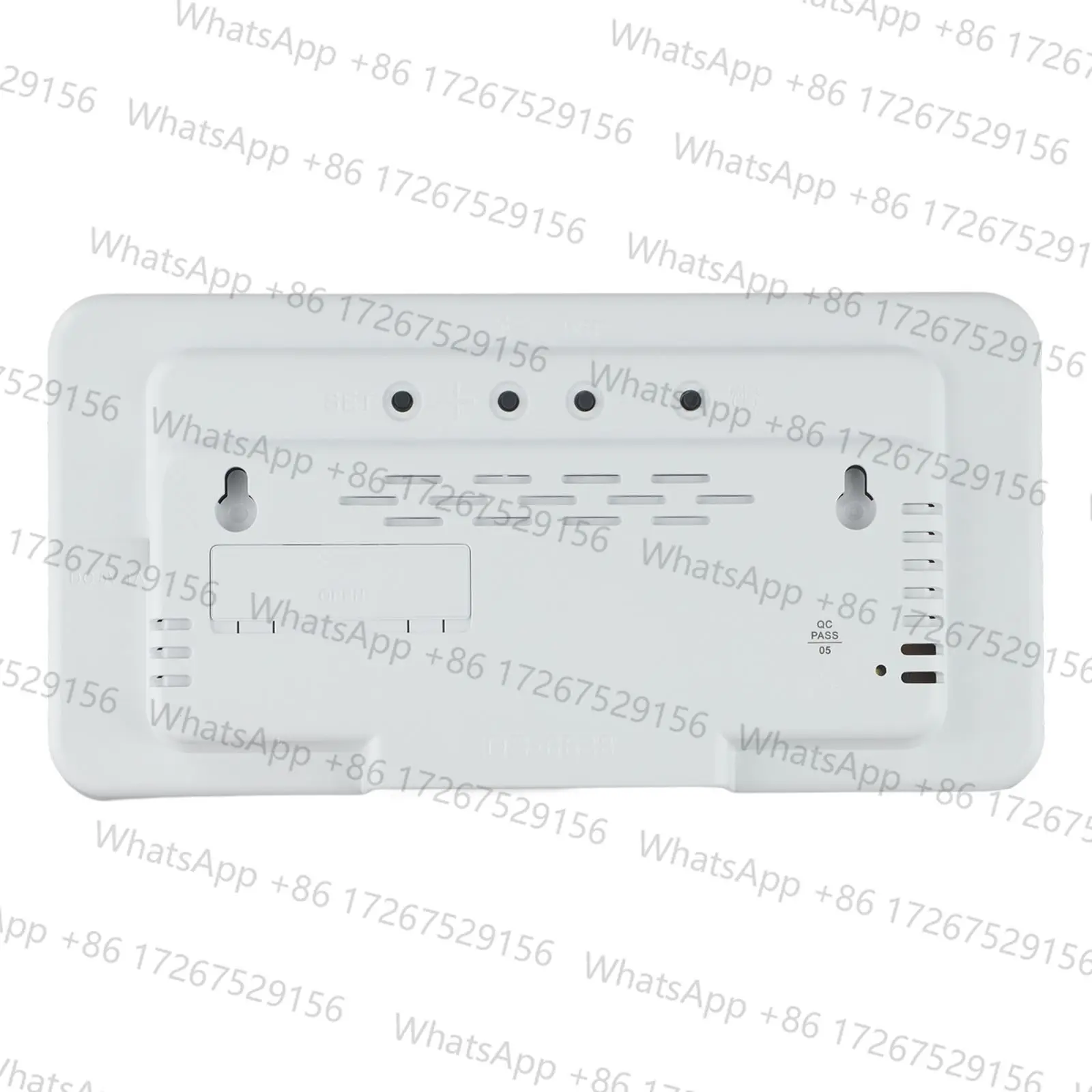 For Daily Use LED Digital Wall Clock Brightness Adjustment Clock Plastic Material USB Powered Voice-activated Wake-up