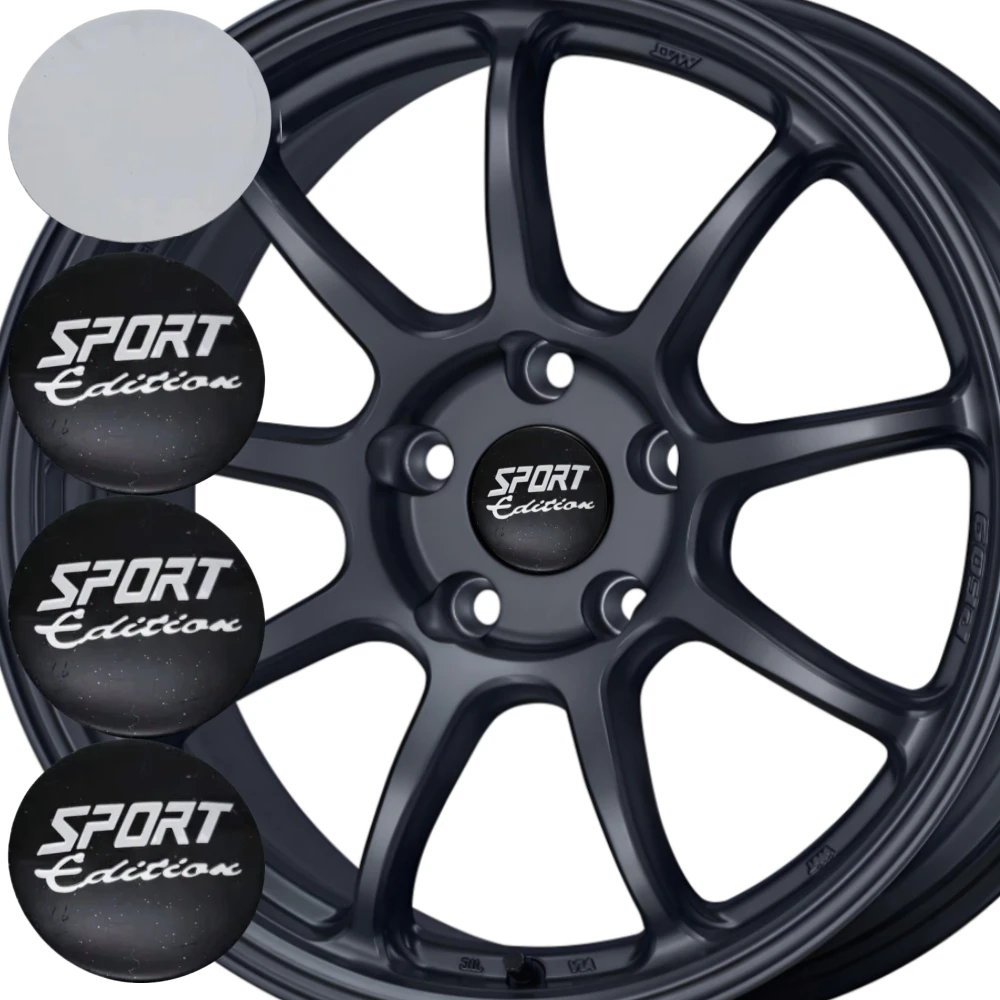 

4Pcs 45mm 50mm 56mm 65mm Sport Edition Logo Badge Car Stickers for Car Wheel Center Caps Rim Wheels Hubcaps Cover Emblem Replace