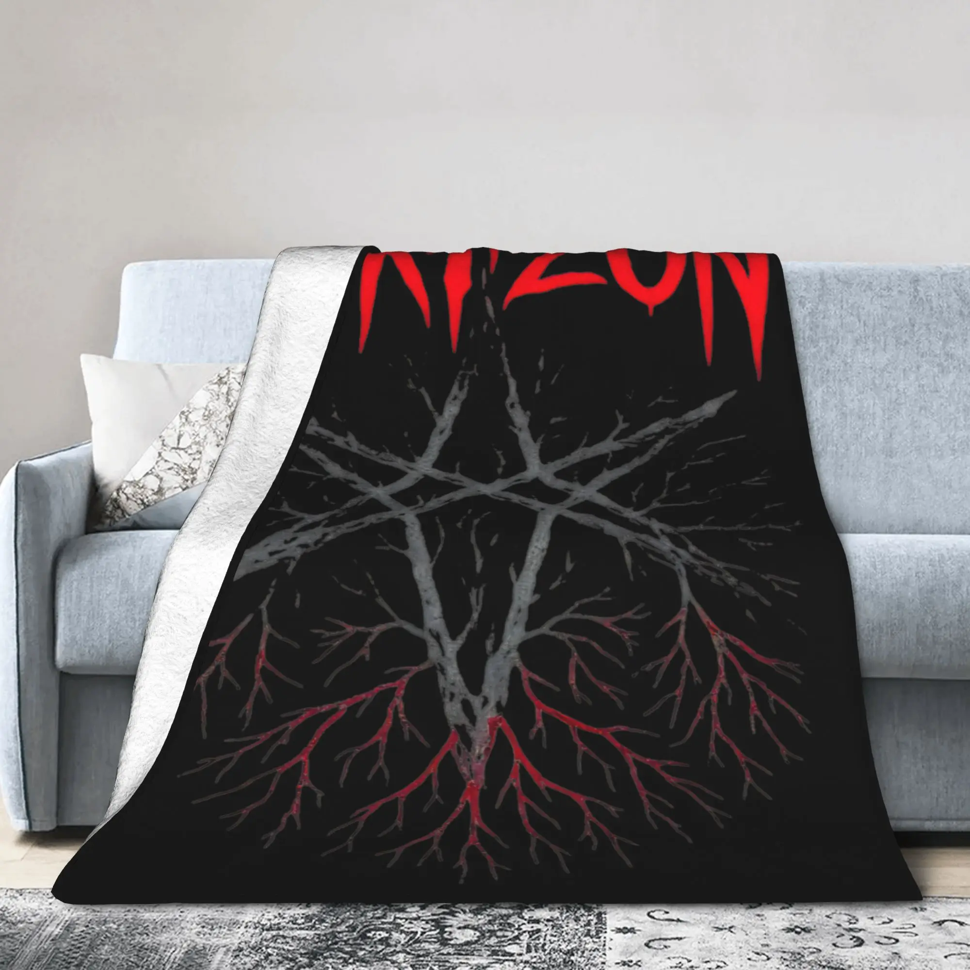 BMTH Bring Me The Horizon Soft Blankets British Rock Band Plush Throw Blanket Fluffy Outdoor Flannel Bedspread Sofa Bed Cover