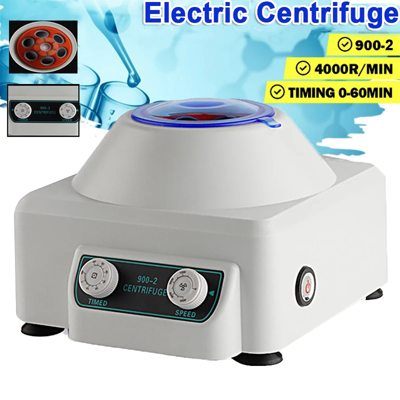 

900-2 AC110V 220V 230V 4000RPM Electric Laboratory Plasma Centrifuge Medical Machine Plasma Serum Prp Separate Machine 2086xg