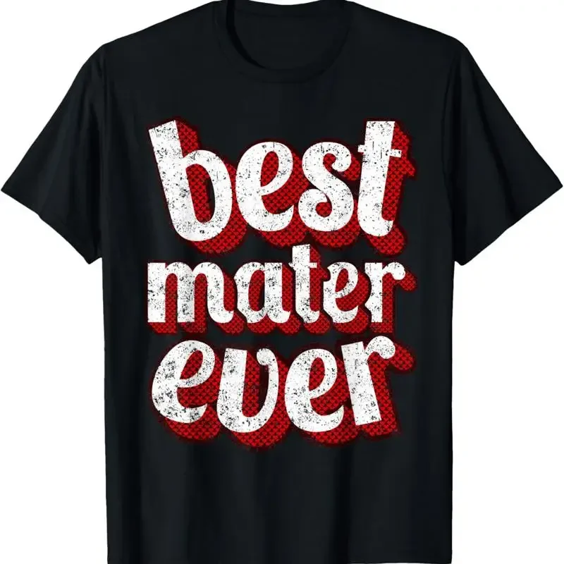 Best Mater Ever Heart Pattern Letters Mother T Shirt