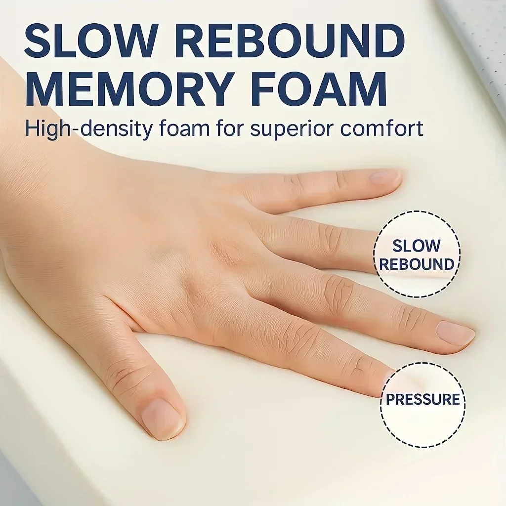 Memory Foam Seat Cushion for Home Office Chair Support with Non-Slip Base Ergonomic Hip Comfort Seat Pad Chair Cushion - view 4