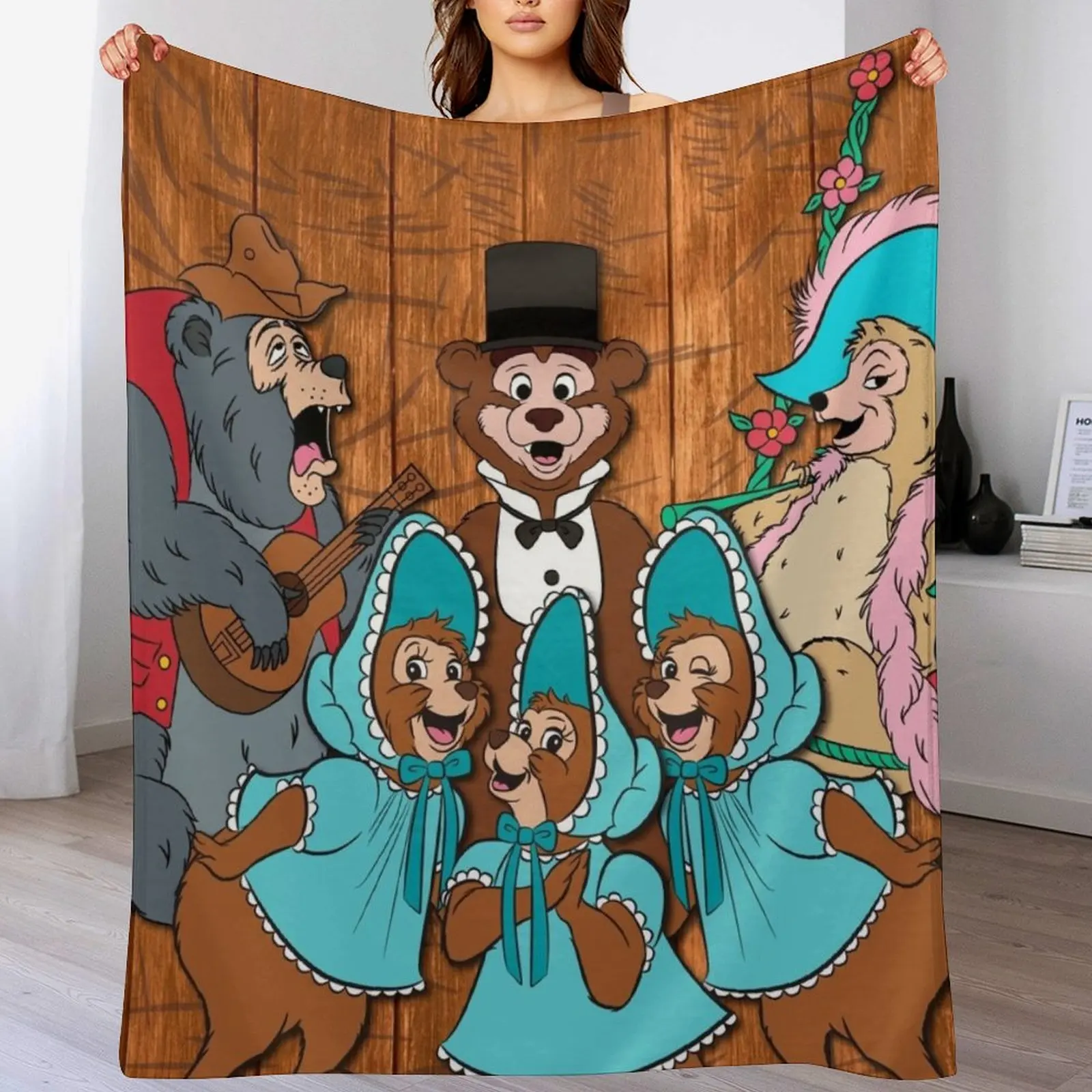 Country Bear Jamboree!! Throw Blanket