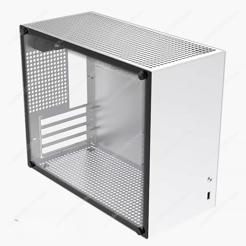 

All Aluminum Power White Chassis, Side Transparent Graphics Air Cooled Mini Desktop