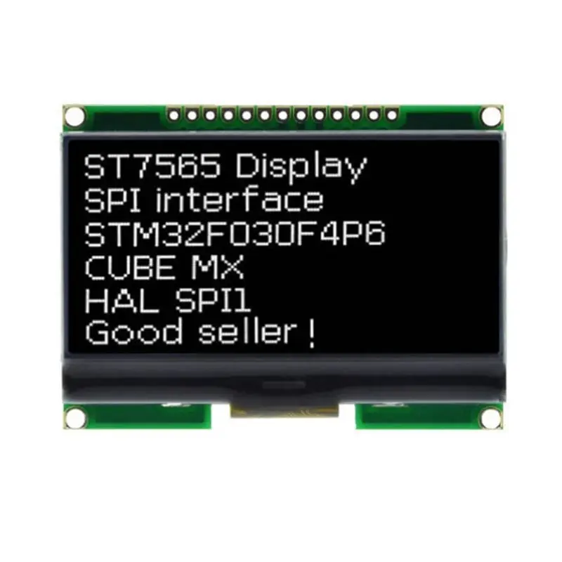 B68C COG LCD Module LCD12864-06D 128X64 DOTS ST7565 Driver SPI Interface With Chinese Font