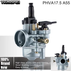 17.5mm Carburetor For Dellorto PHVA 17.5 ED Tomos A55 50cc 80cc For Puch PHBG Carb Mofas Moped Scooter Dirt Pit Pocket Bike