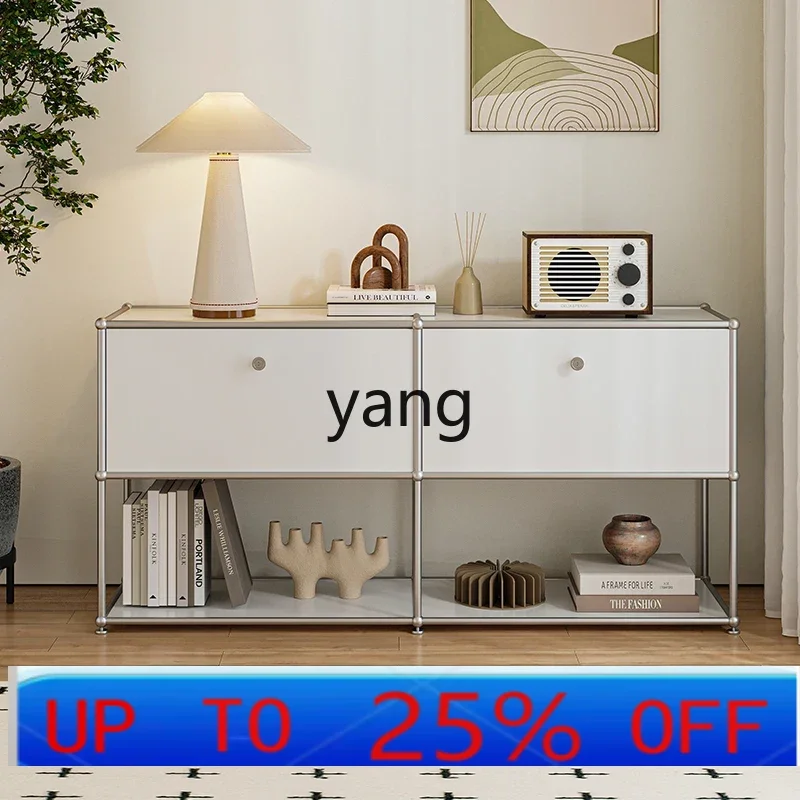 

LMM Chinese Style Stainless Steel Sideboard Cabinet Living Room TV Cabinet