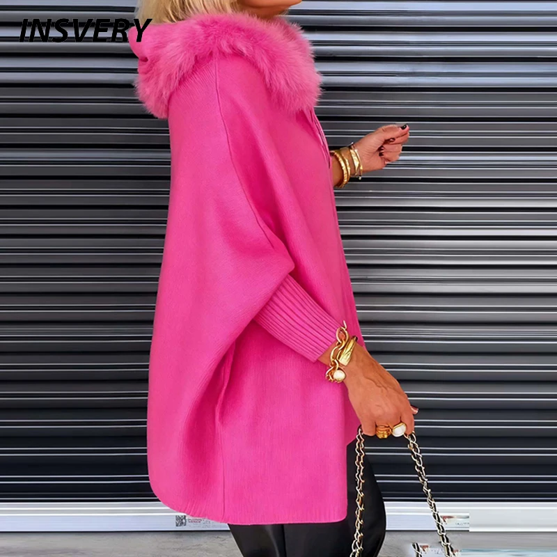 

Новый осенне-зимний вязаный кардиган, женская модная вязаная куртка, женская шуба с капюшоном из лисьего меха, женский свитер, кардиган