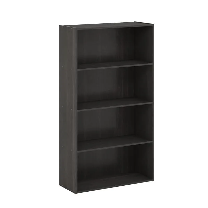 Furinno Pasir 4-Tier Open Shelf, Espresso