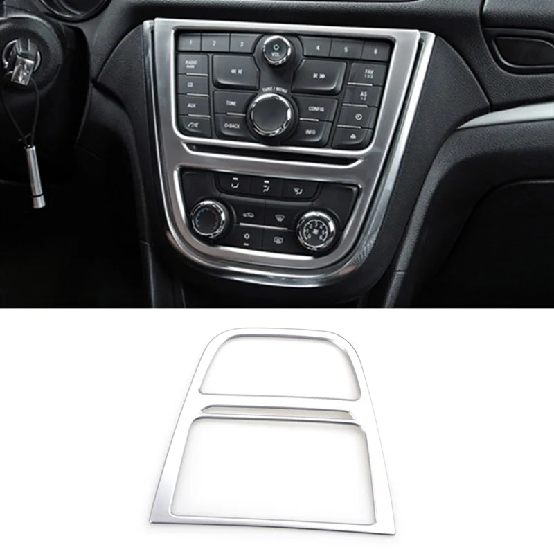 For Buick Encore Opel/Vauxhall Mokka 2012 2013 2014 2015 2016 Chrome Center Console AC Switch Button Panel Cover Trim Decoration