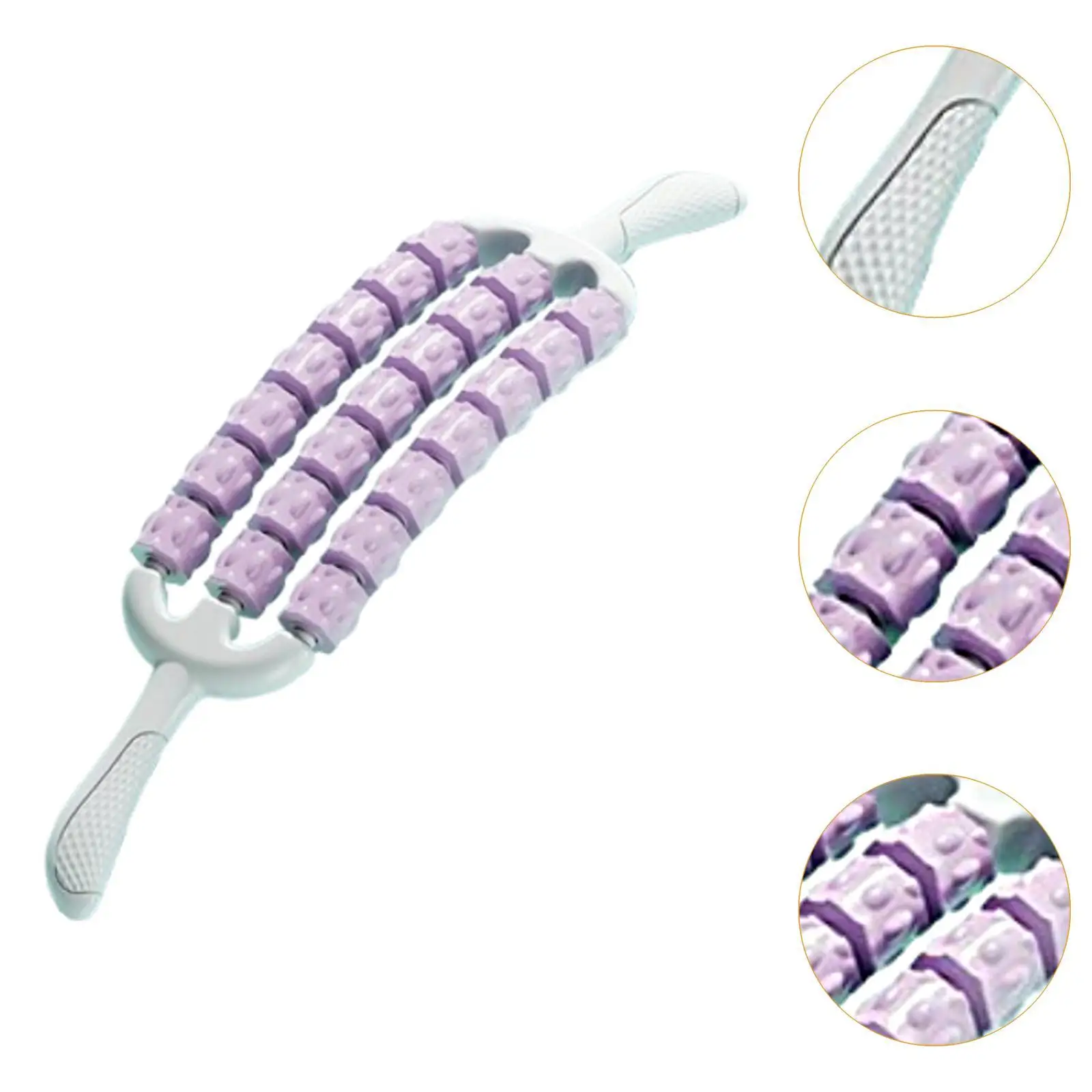 Rolo de massagem manual do bastão do rolo de massagem portátil multiuso confortável