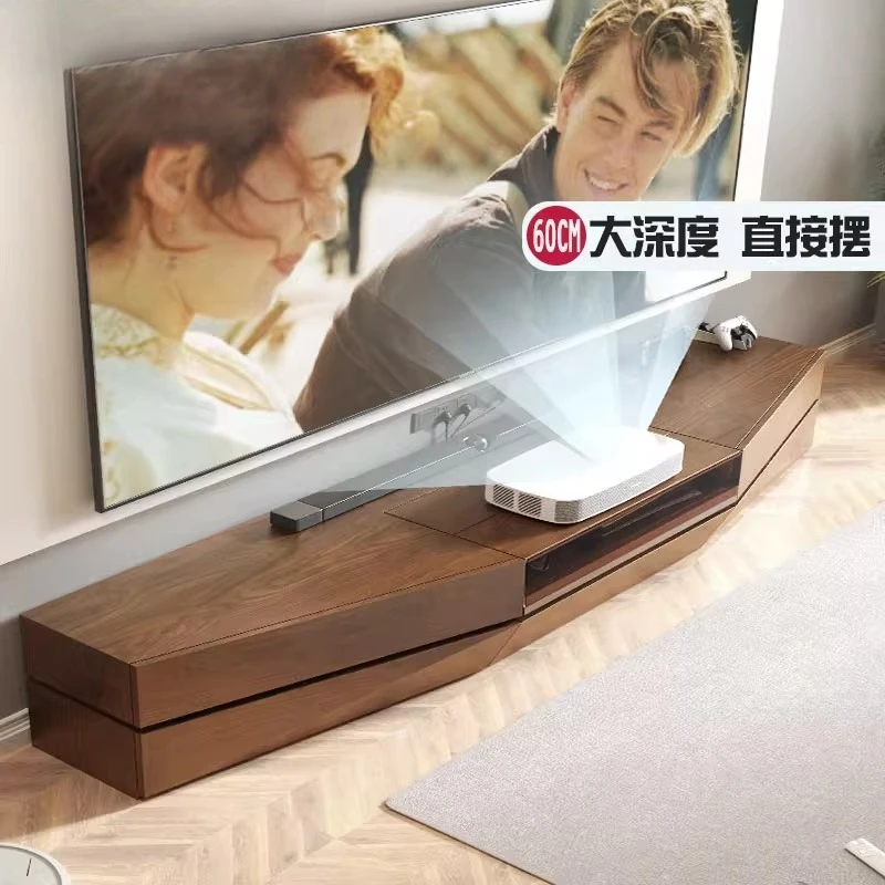 Pure solid wood log 2-2.2 - 2.4-2-3m 3.2 long laser TV cabinet custom large size 2025 new