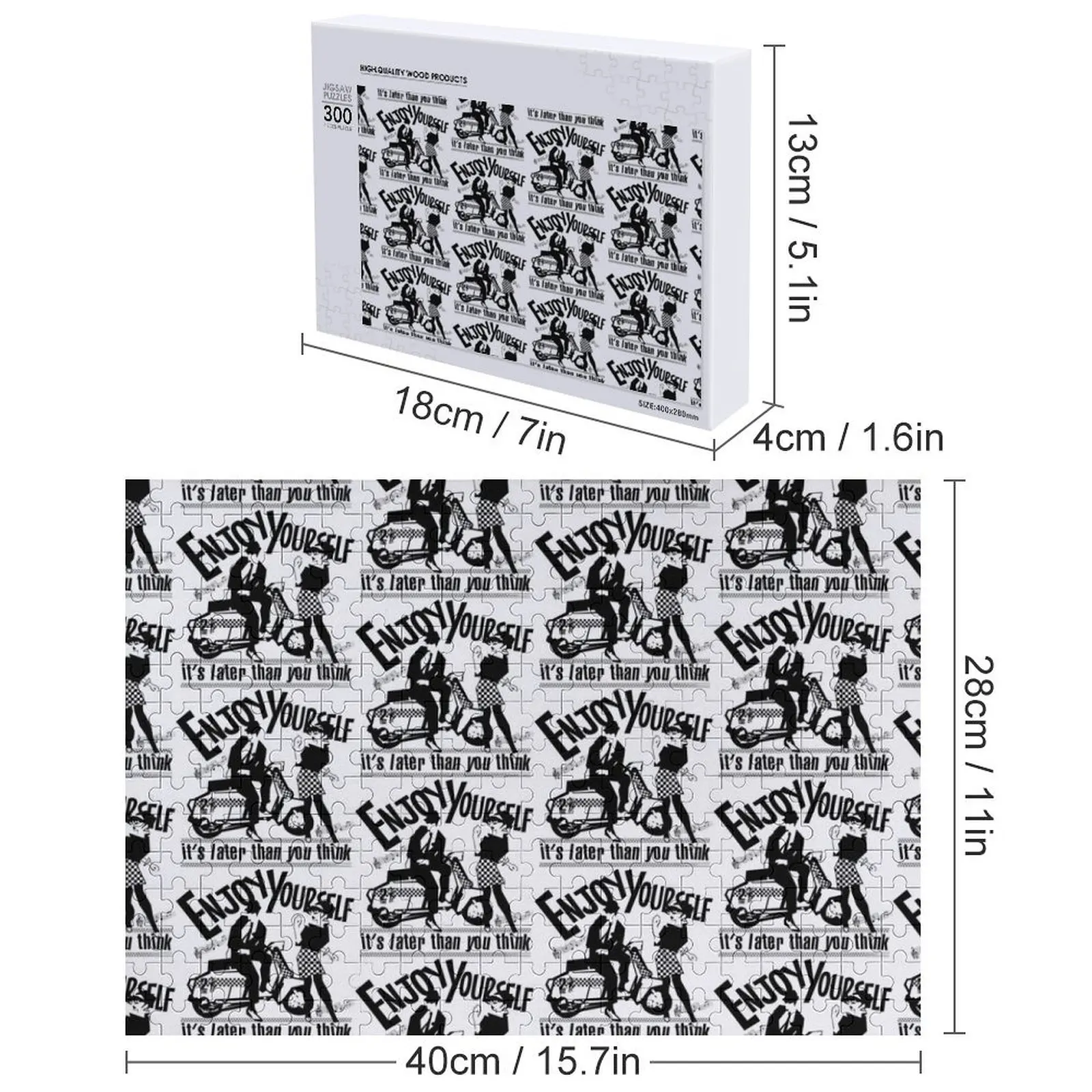 Enjoy yourself Jigsaw Puzzle Personalized Customized Kids Gift Photo Custom Puzzle