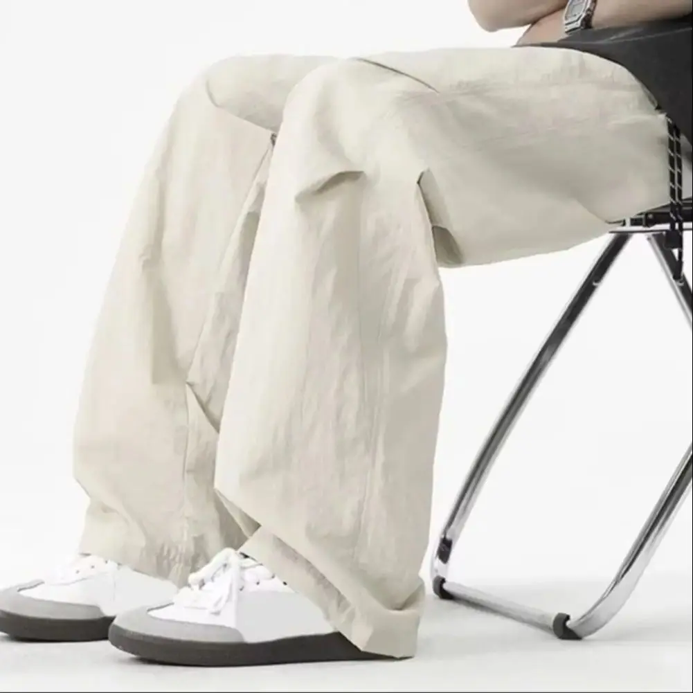 2025 Men's Baggy Pants American Paratrooper Casual Pants Spring And Summer Fashion Work Pants, Straight Leg Loose Sports Pants