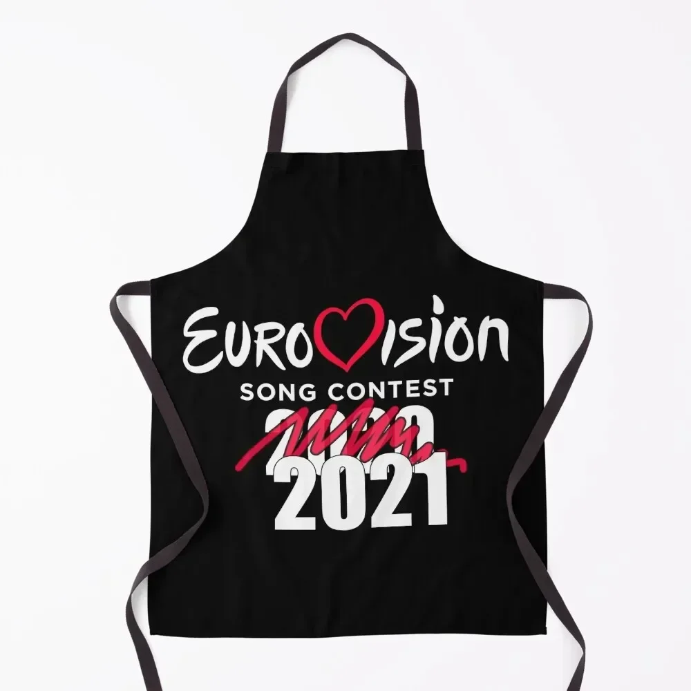 

Eurovision Song Contest 2020 cancelled 2021 - funny ESC Apron New year's For Home Accessories Household Items For Men Apron
