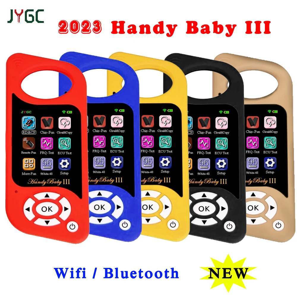 2023 Newest JYGC JMD Handy Baby III Hand-held Car Key Copier Auto Key Programmer for 4D/46/48/G/KING/Red Chip HandyBaby3