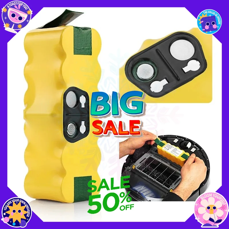 Sweeper Battery for The Full Range of IRobot Sweepers for IRobot 620 770 780 880 860 870 ect 14.4V 3500mAh 4500mAh 6000mAh