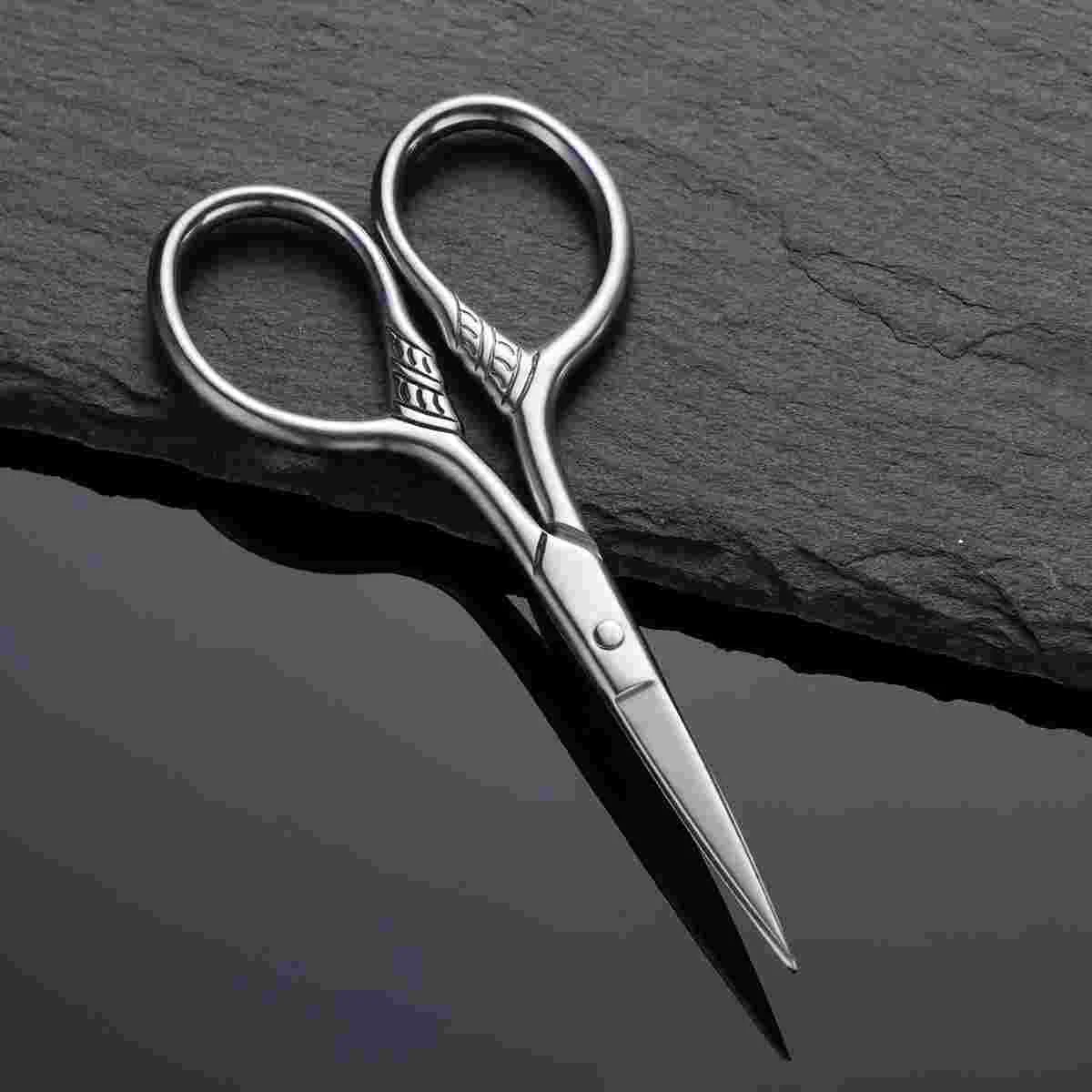 Stainless Steel Beard Scissors Precision Trimming Shears For Grooming Hair Cutting Tools With Tempered Blades Hand Sharpened