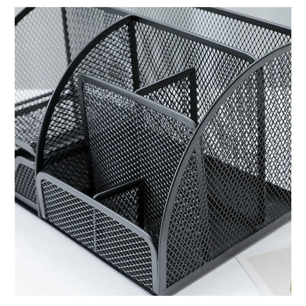 حامل قلم معدني حامل قلم متعدد الوظائف مكتب تخزين مكتب منظم قرطاسية حامل قلم صندوق منظم صندوق برميل القلم