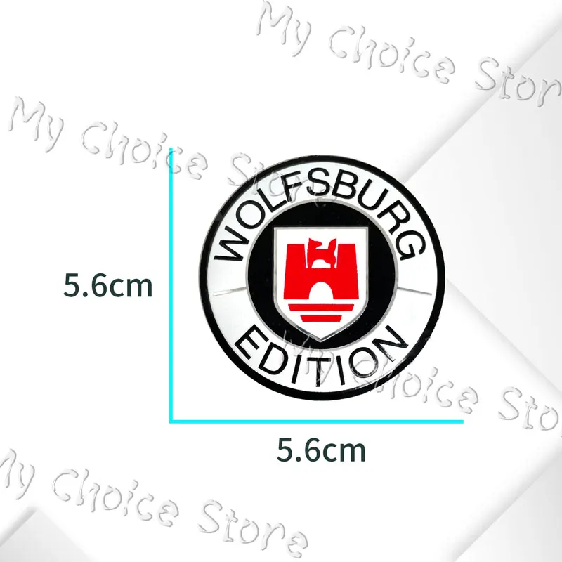 4Pcs 56mm Aluminum Wolfsburg Edition Logo Car Styling Wheel Center Hub Caps Sticker For Golf MK4 MK5 MK6 Touareg Beetle Passat