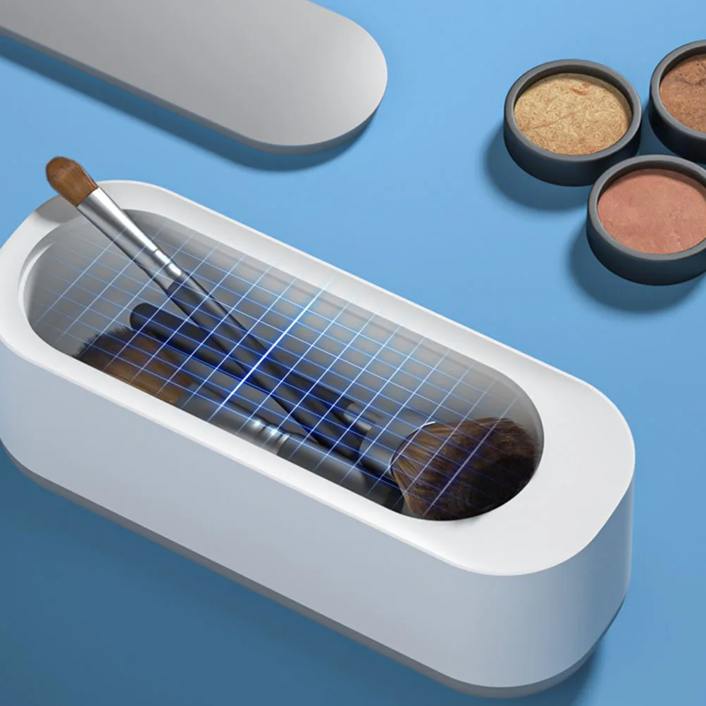 

Electric Eyeglasses Cleaner White Compact Jewelry Washer High Frequency Vibration Deep Clean Tool For Glasses Rings Makeup