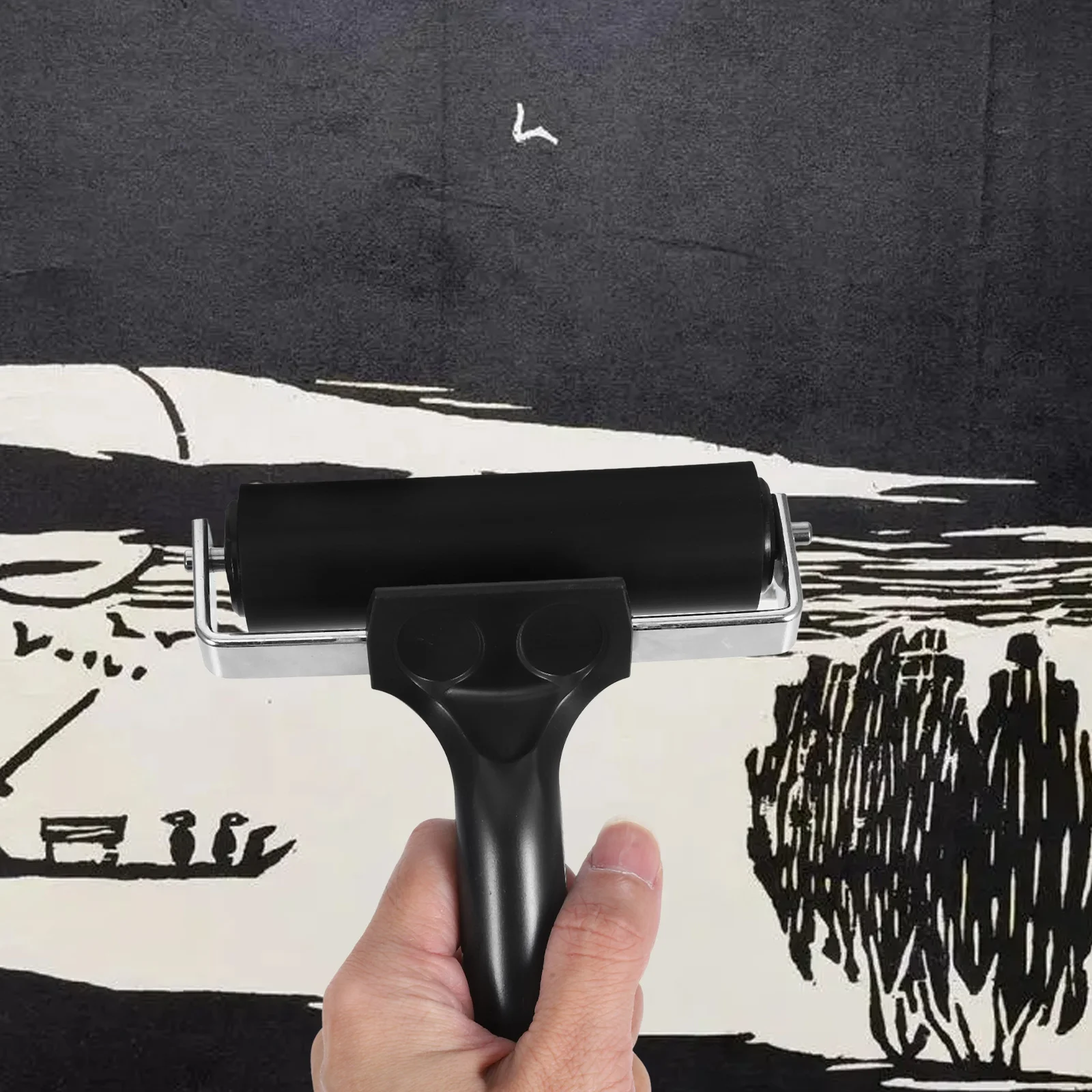 3 قطعة الأسطوانة المطاطية الطباعة صياغة بكرات 6 سنتيمتر 10 سنتيمتر 15 سنتيمتر طلاء حبر الغراء ختم خلفية الفن الحرفية لوازم