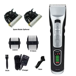 Original CHC918 Hair Clipper Professional Trimmer LCD Display Fast Charge Men Hair Cutting Machine Barber Clipper For Haircut
