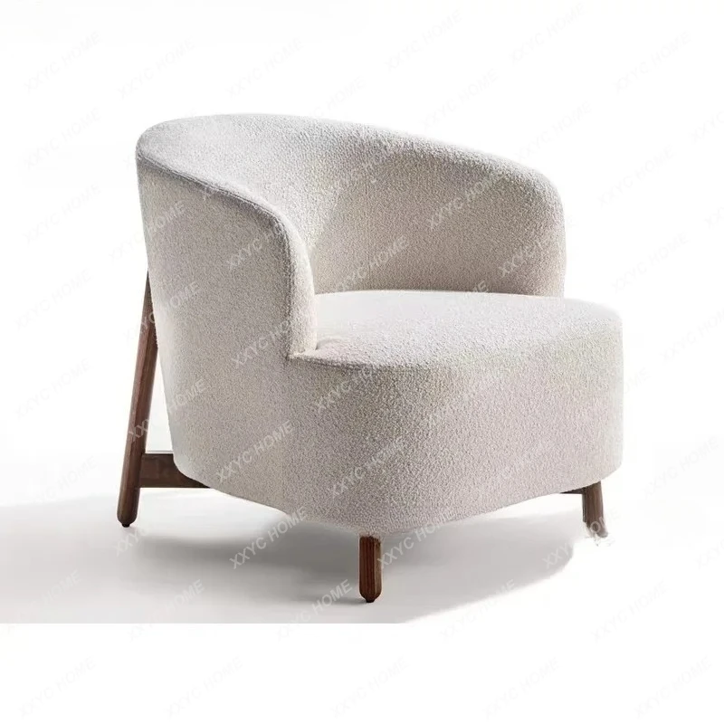 

Простое кресло-софа LX для гостиной/балкона, U-образное, из массива белого ясеня, с тканевой обивкой