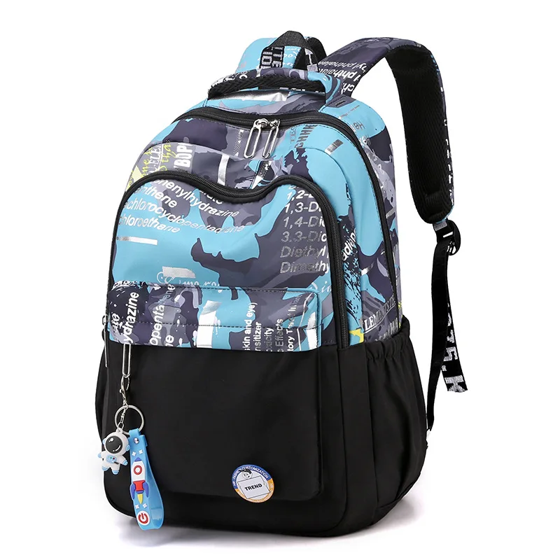 Mochila grande impermeável para adolescentes, Meninos Bagpack, Sacos de estudante do ensino médio, Kids Large Back Pack