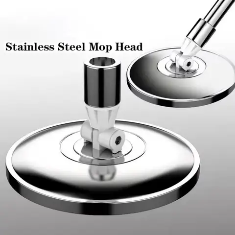 Testa per mop universale da 16 cm Testa girevole per mop in acciaio inossidabile Testa per mop addensata per uso domestico Strumenti per la pulizia della casa di ricambio