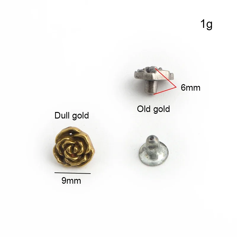 10-200pcs Metal Single Cap Rivets Studs Round Rivet for Leather Craft Hat Garments Sewing Flowers Nail Bag Decorate Accessories